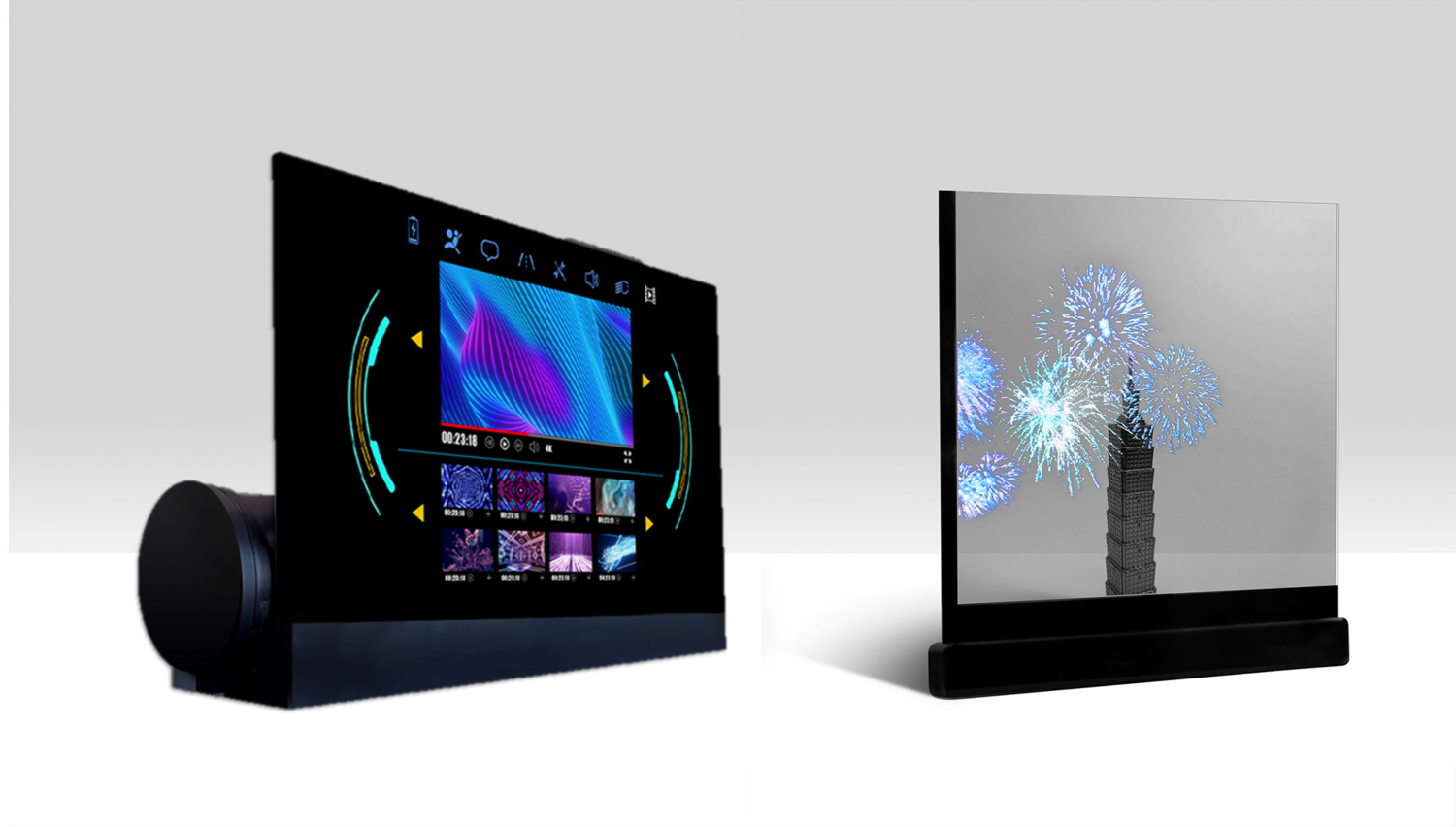 可卷式、折迭性、高透明